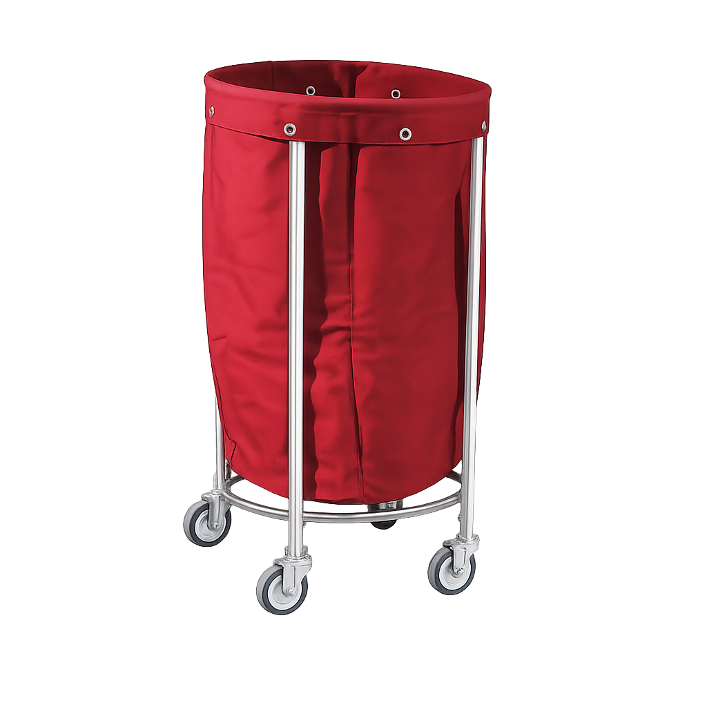 Solid Linen Trolley with Canvas Bag